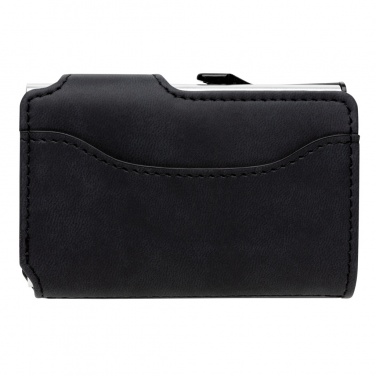 Logo trade business gift photo of: Standard aluminium RFID cardholder with PU wallet